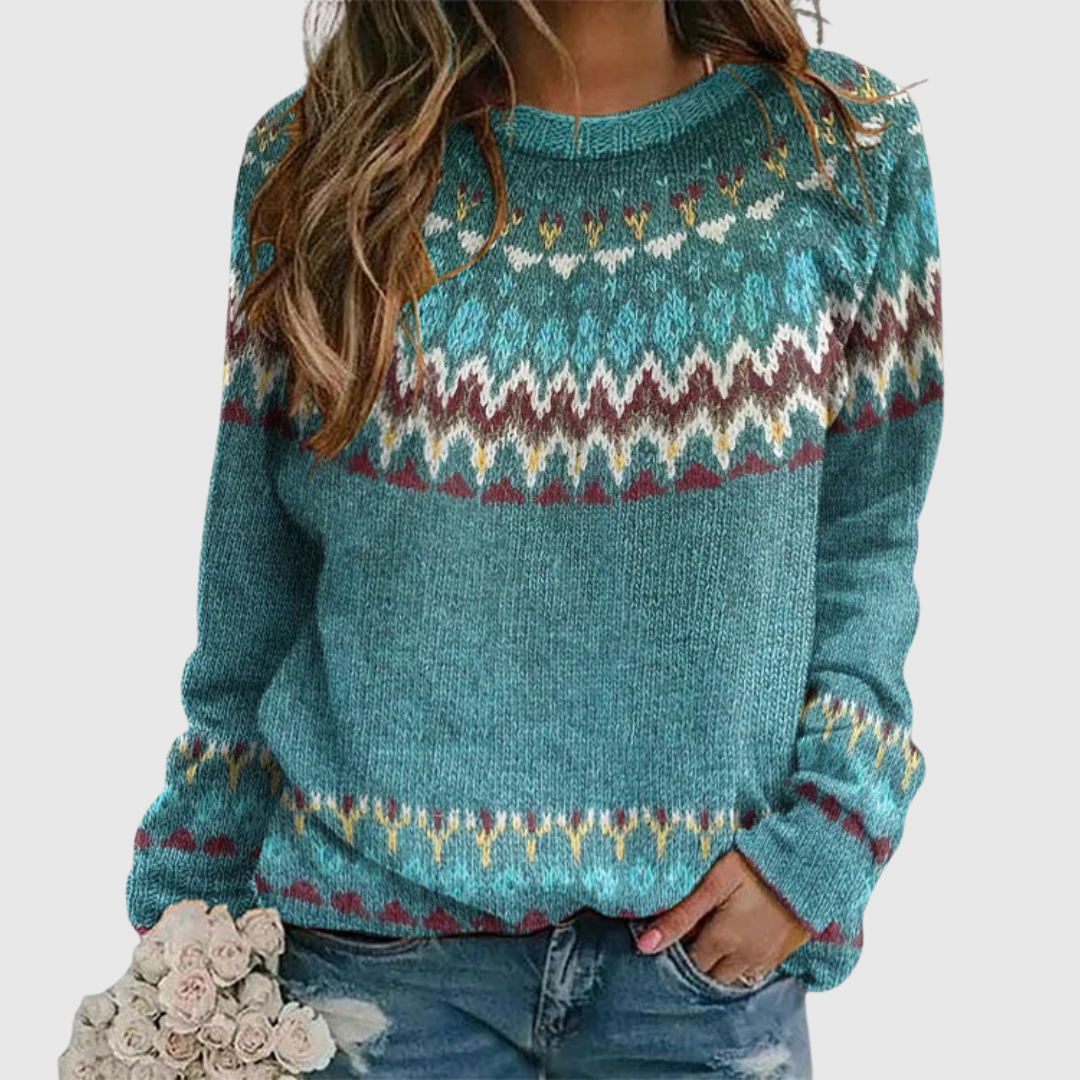 Regina | Jersey con Estampado Retro de Ondas