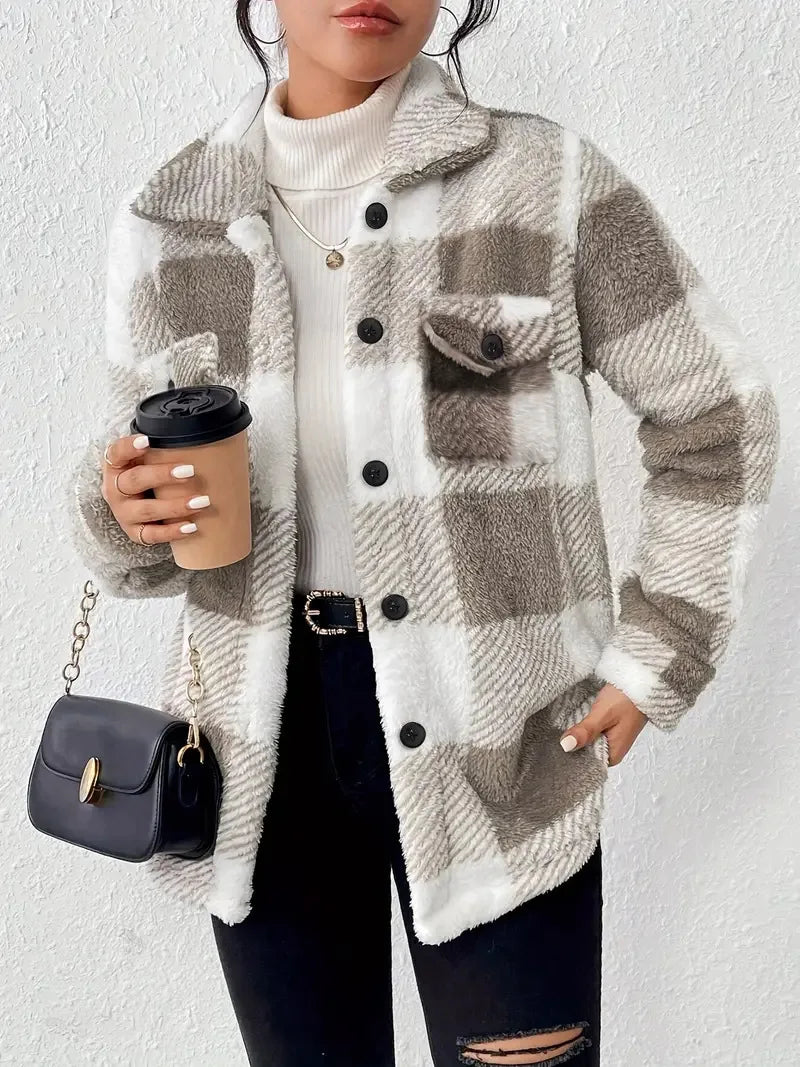 Martin | Chaqueta polar de cuadros elegante